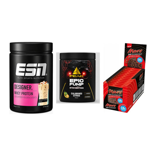 Home-Gym-Starter: ESN Designer + Peak Epic Pump + 5× Mars High – alle enthaltenen Artikel