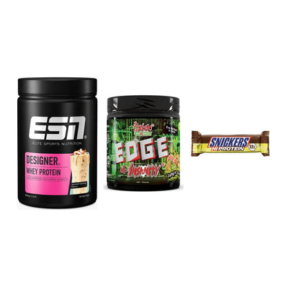 Home-Gym-Starter: ESN Designer + Psycho Pharma + 5× Snickers High – alle enthaltenen Artikel