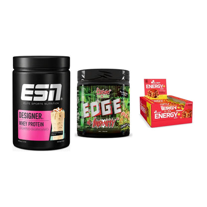 Home-Gym-Starter: ESN Designer + Psycho Pharma + 5× Olimp Energy – alle enthaltenen Artikel
