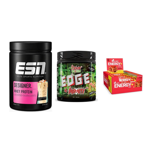 Home-Gym-Starter: ESN Designer + Psycho Pharma + 5× Olimp Energy – alle enthaltenen Artikel