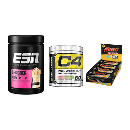 Home-Gym-Starter: ESN Designer + Cellucor C4 + 5× Mars Low Sugar – alle enthaltenen Artikel