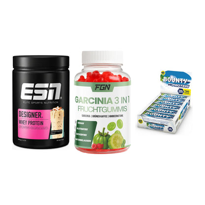 Home-Gym-Starter: ESN Designer + FGN Garcinia 60 + 5× Bounty High – alle enthaltenen Artikel