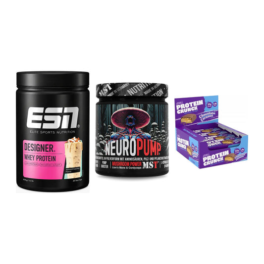 Home-Gym-Starter: ESN Designer + MST NeuroPump + 5× Applied Protein – alle enthaltenen Artikel