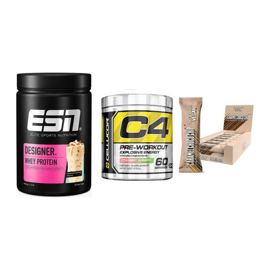 Home-Gym-Starter: ESN Designer + Cellucor C4 + 5× Barebells Vegan – alle enthaltenen Artikel