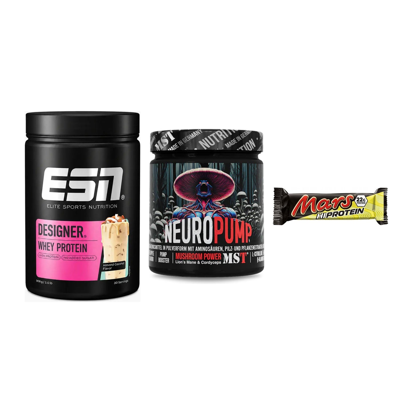 Home-Gym-Starter: ESN Designer + MST NeuroPump + 5× Mars High – alle enthaltenen Artikel
