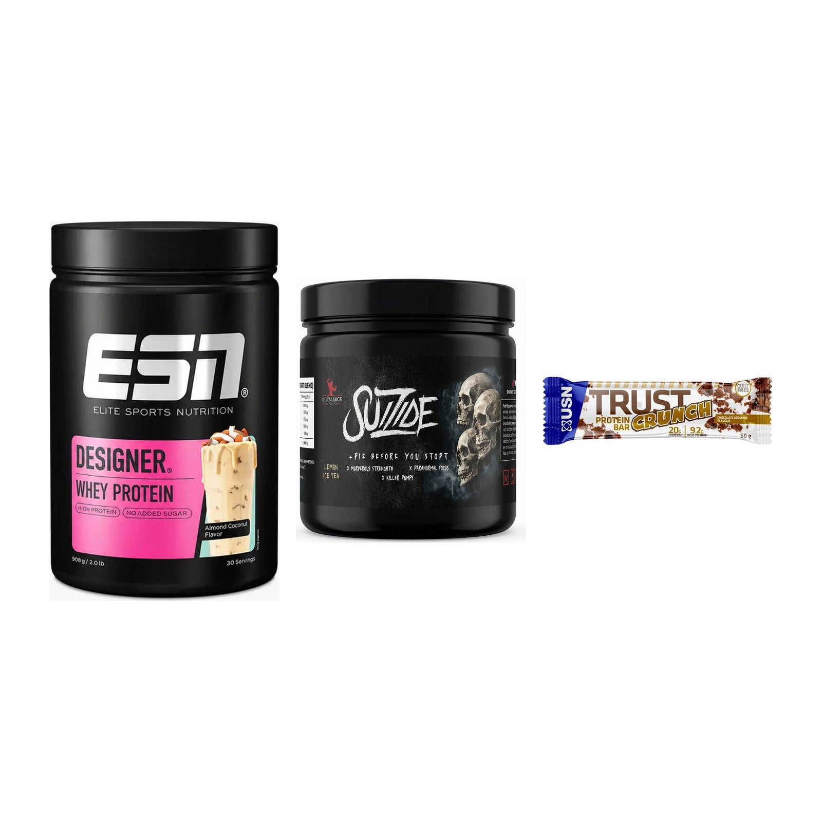 Home-Gym-Starter: ESN Designer + #GYMJUICE + 5× USN TRUST – alle enthaltenen Artikel