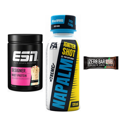Home-Gym-Starter: ESN Designer + FA Nutrition + 5× BioTech Zero – alle enthaltenen Artikel