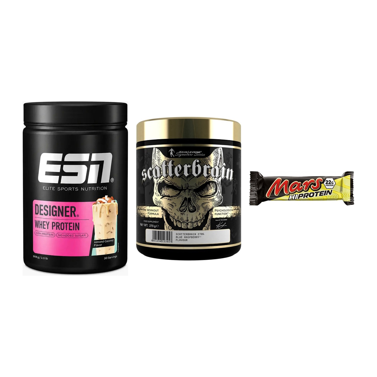 Home-Gym-Starter: ESN Designer + Kevin Levrone + 5× Mars High – alle enthaltenen Artikel
