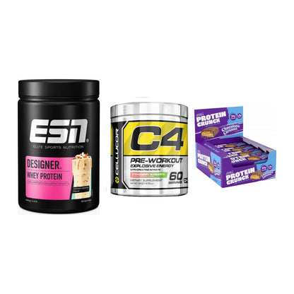 Home-Gym-Starter: ESN Designer + Cellucor C4 + 5× Applied Protein – alle enthaltenen Artikel