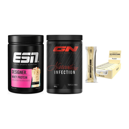 Home-Gym-Starter: ESN Designer + GN Narcotica + 5× Barebells – alle enthaltenen Artikel