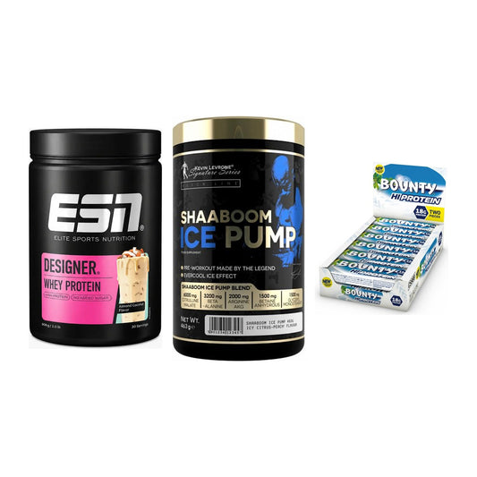 Home-Gym-Starter: ESN Designer + Kevin Levrone + 5× Bounty High – alle enthaltenen Artikel