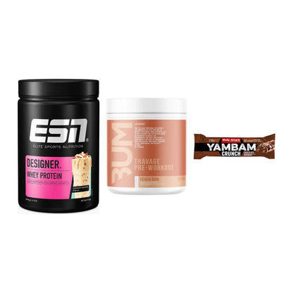 Home-Gym-Starter: ESN Designer + RAW Nutrition + 5× Body Attack – alle enthaltenen Artikel