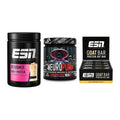 Home-Gym-Starter: ESN Designer Whey + MST NeuroPump + 5× ESN Goat Bar – alle enthaltenen Artikel