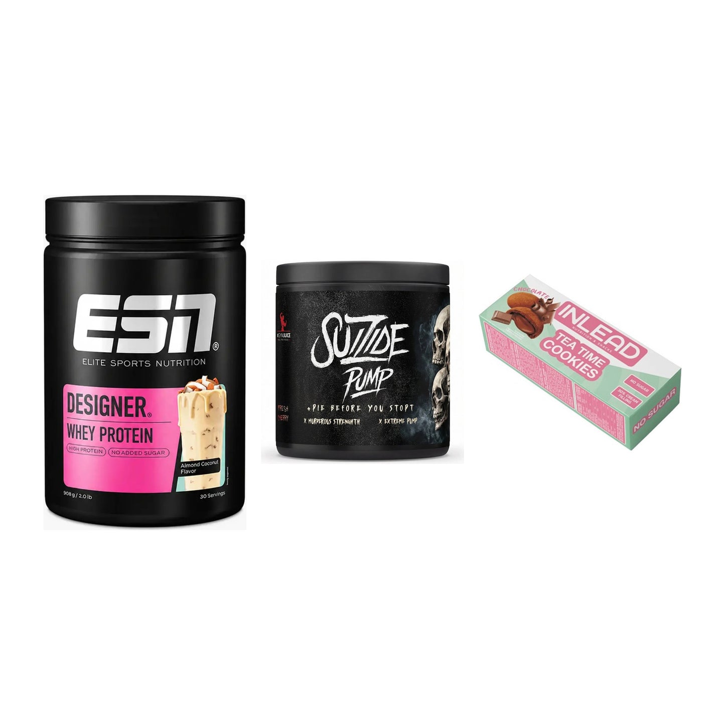 Home-Gym-Starter: ESN Designer + #GYMJUICE + 5× INLEAD Tea Time – alle enthaltenen Artikel