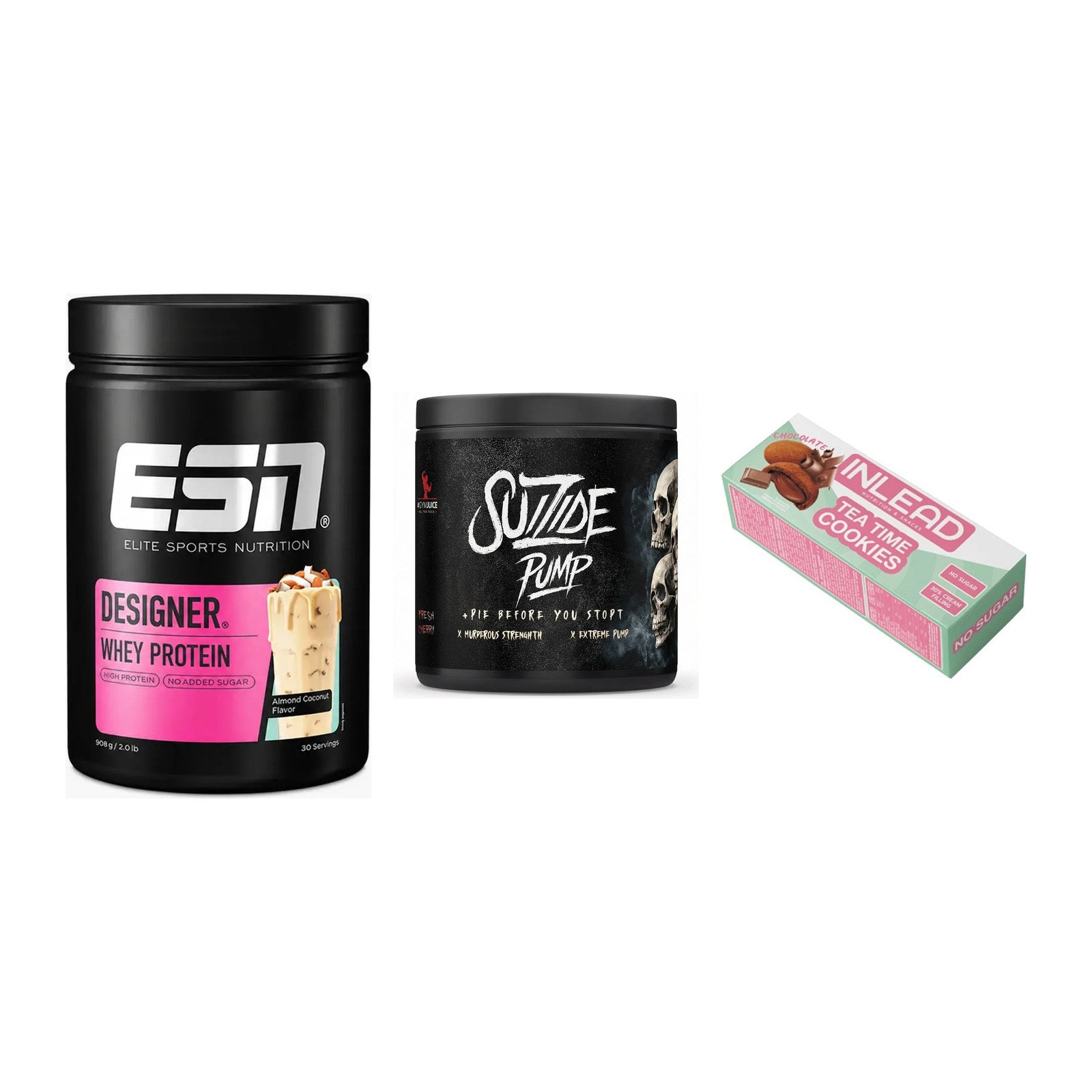 Home-Gym-Starter: ESN Designer + #GYMJUICE + 5× INLEAD Tea Time – alle enthaltenen Artikel