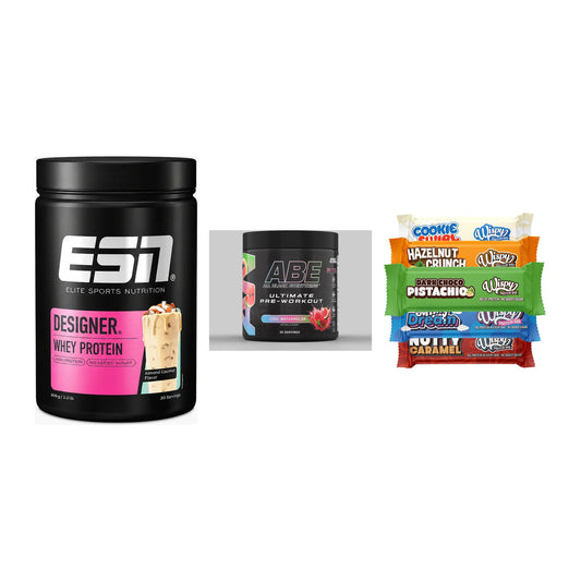 Home-Gym-Starter: ESN Designer + Applied Nutriti + 5× Wispy Protein – alle enthaltenen Artikel