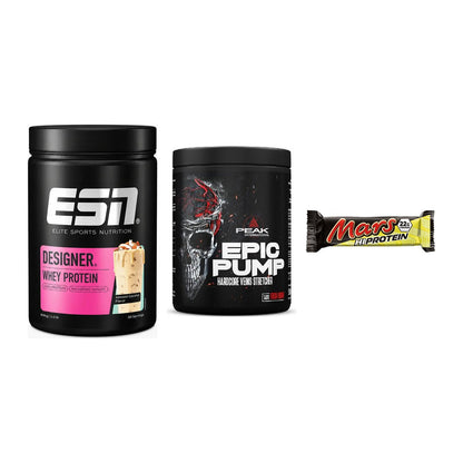 Home-Gym-Starter: ESN Designer + Peak EPIC Pump + 5× Mars High – alle enthaltenen Artikel