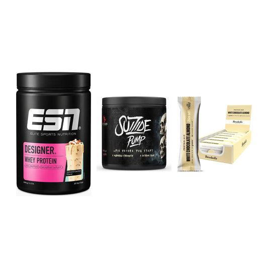 Home-Gym-Starter: ESN Designer + #GYMJUICE + 5× Barebells – alle enthaltenen Artikel