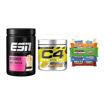 Home-Gym-Starter: ESN Designer + Cellucor C4 + 5× Wispy Protein – alle enthaltenen Artikel