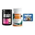 Home-Gym-Starter: ESN Designer + ProFuel Koffein + 5× Weider Protein – alle enthaltenen Artikel