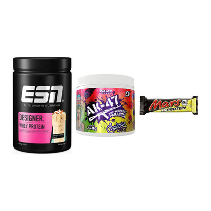 Home-Gym-Starter: ESN Designer + AK47 Labs + 5× Mars High – alle enthaltenen Artikel