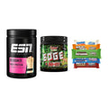 Home-Gym-Starter: ESN Designer + Psycho Pharma + 5× Wispy Protein – alle enthaltenen Artikel