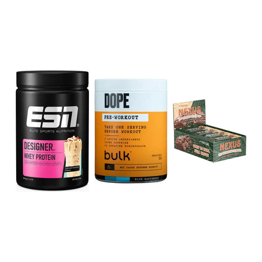 Home-Gym-Starter: ESN Designer + Bulk Dope + 5× ProFuel Nexus – alle enthaltenen Artikel