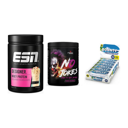 Home-Gym-Starter: ESN Designer + Peak No Jokes + 5× Bounty High – alle enthaltenen Artikel