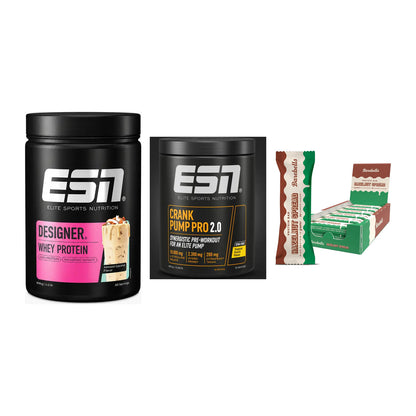 Home-Gym-Starter: ESN Designer + ESN Crank Pump + 5× Barebells – alle enthaltenen Artikel