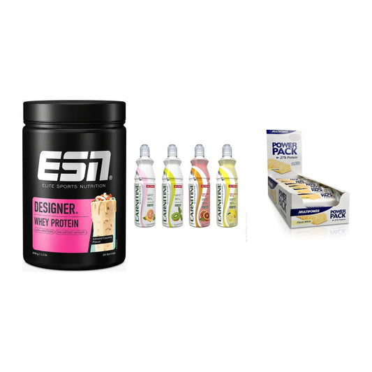 Home-Gym-Starter: ESN Designer + Nutrend Activit + 5× Multipower – alle enthaltenen Artikel