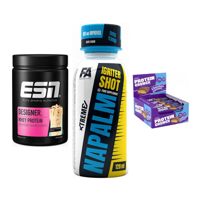 Home-Gym-Starter: ESN Designer + FA Nutrition + 5× Applied Protein – alle enthaltenen Artikel