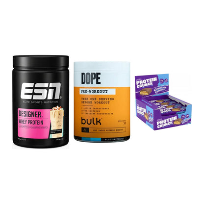 Home-Gym-Starter: ESN Designer + Bulk Dope + 5× Applied Protein – alle enthaltenen Artikel