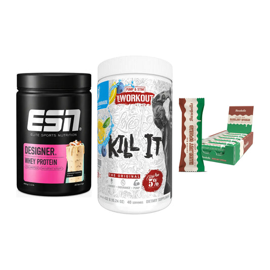 Home-Gym-Starter: ESN Designer + Rich Piana 5% + 5× Barebells – alle enthaltenen Artikel