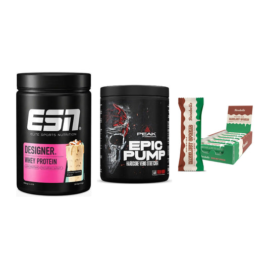 Home-Gym-Starter: ESN Designer + Peak EPIC Pump + 5× Barebells – alle enthaltenen Artikel