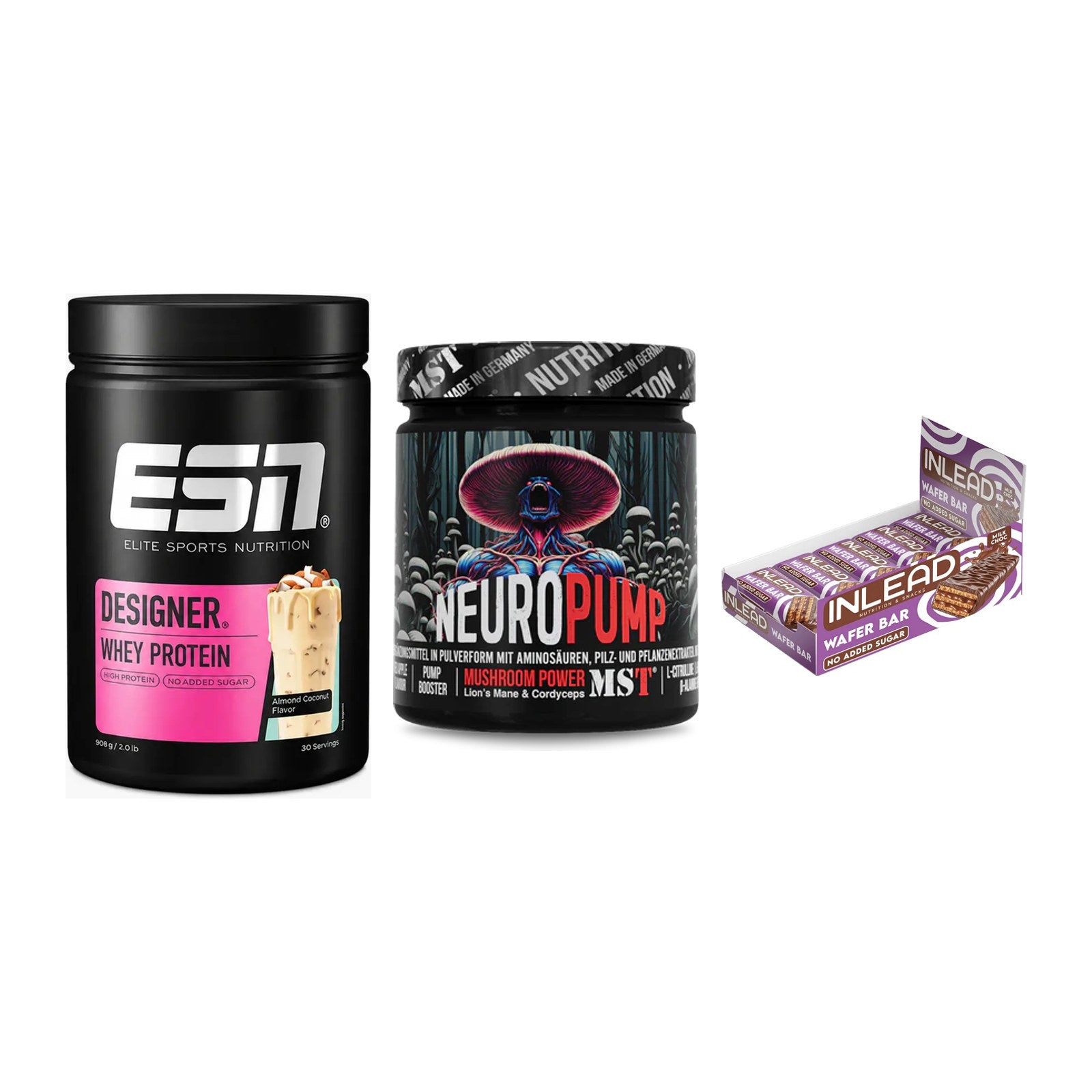 Home-Gym-Starter: ESN Designer + MST NeuroPump + 5× INLEAD Wafer – alle enthaltenen Artikel