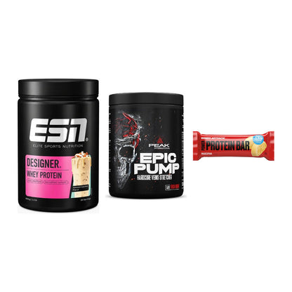 Home-Gym-Starter: ESN Designer + Peak EPIC Pump + 5× Body Attack – alle enthaltenen Artikel