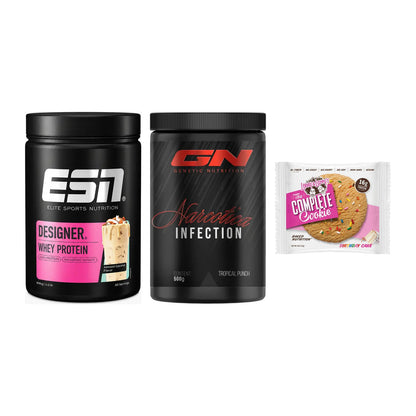 Home-Gym-Starter: ESN Designer + GN Narcotica + 5× Lenny & Larry – alle enthaltenen Artikel