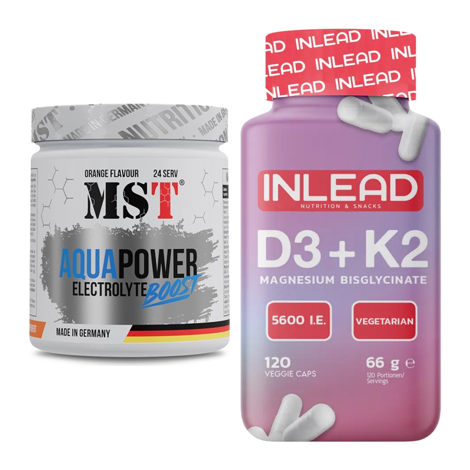 Hydrations-Set: MST Aqua Power + INLEAD Vitamin D3 + K2 – alle enthaltenen Artikel