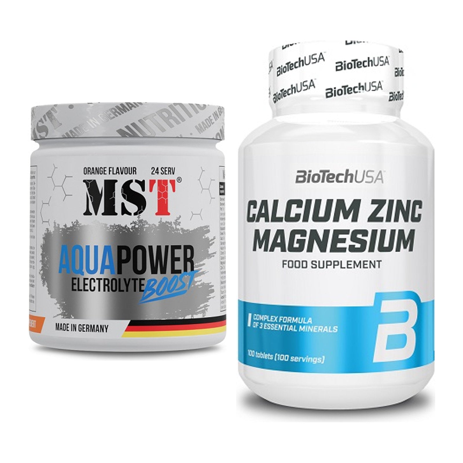 Hydrations-Set: MST Aqua Power + BioTech Calcium Zinc – alle enthaltenen Artikel