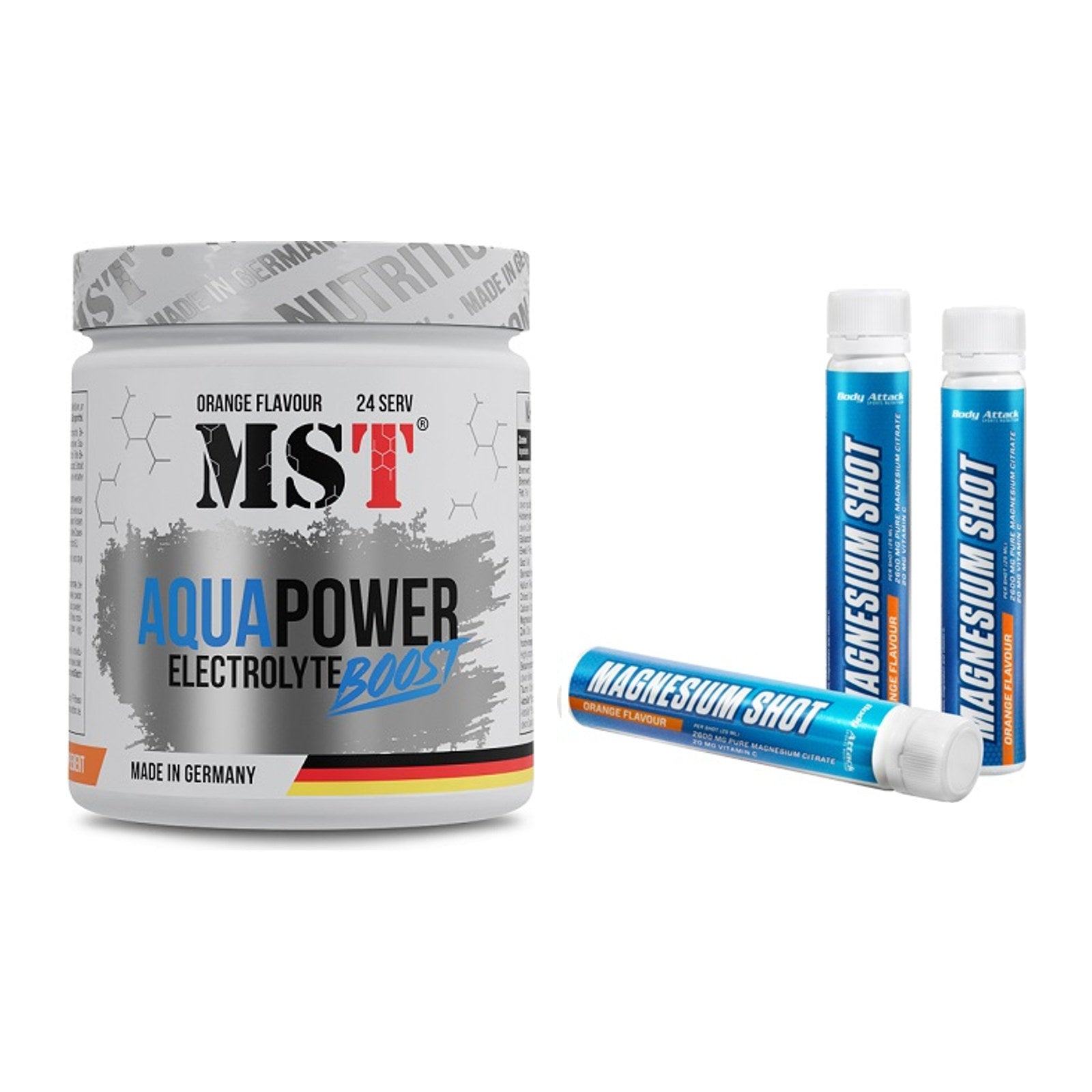 Hydrations-Set: MST Aqua Power + Body Attack Magnesium – alle enthaltenen Artikel