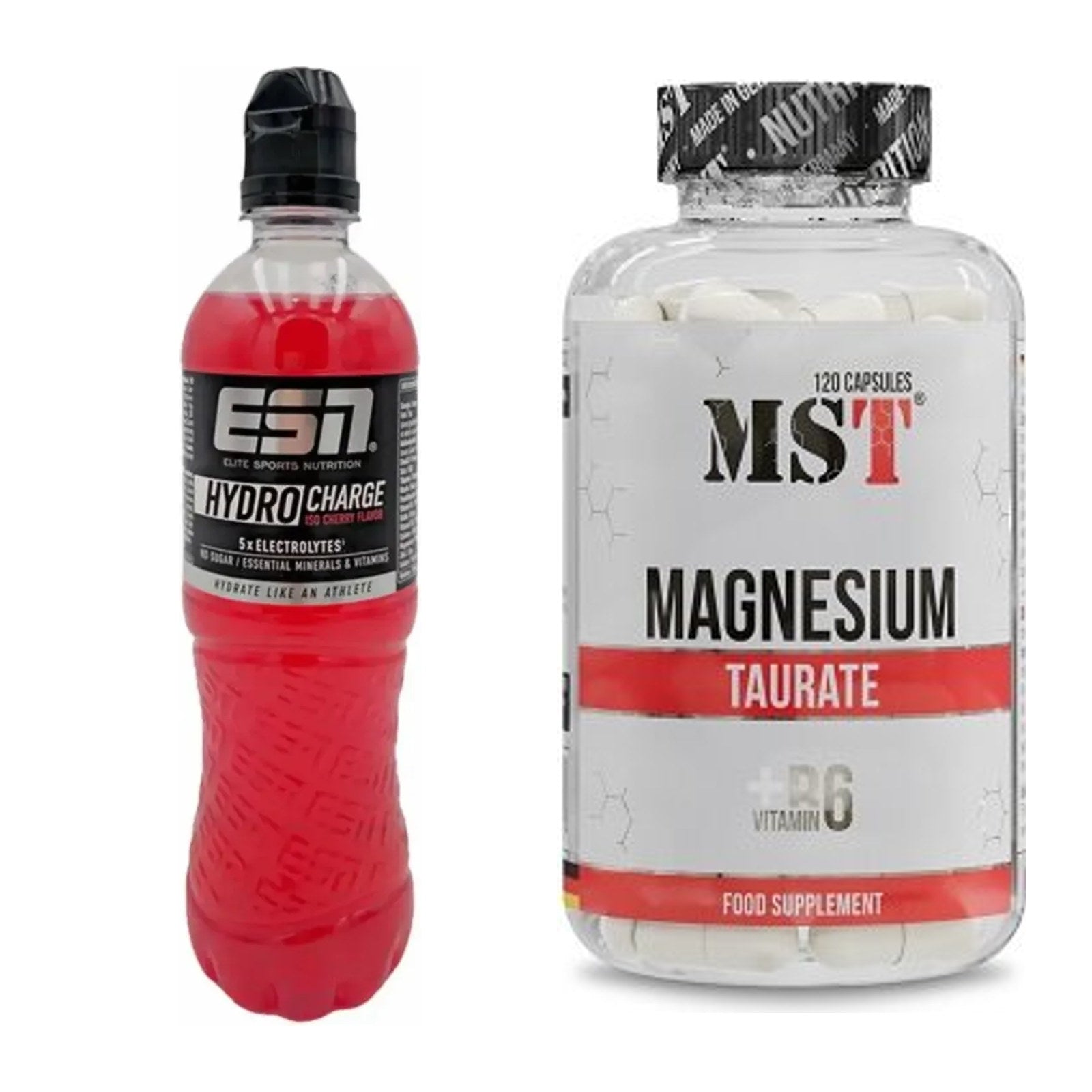 Hydrations-Set: ESN HydroCharge (Elektrolyte) + MST Magnesium Taurat – alle enthaltenen Artikel