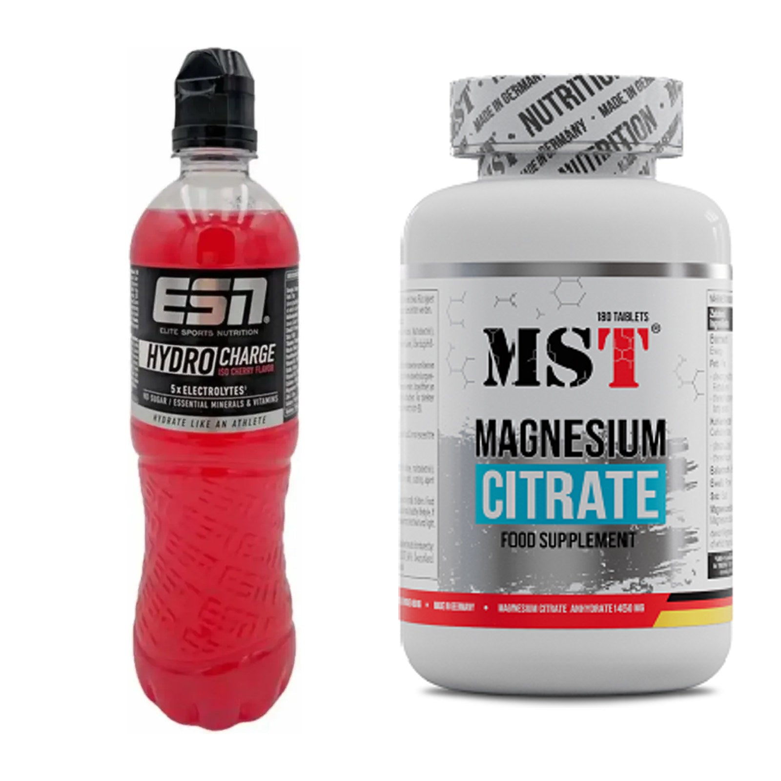 Hydrations-Set: ESN HydroCharge + MST Magnesium Citrat – alle enthaltenen Artikel
