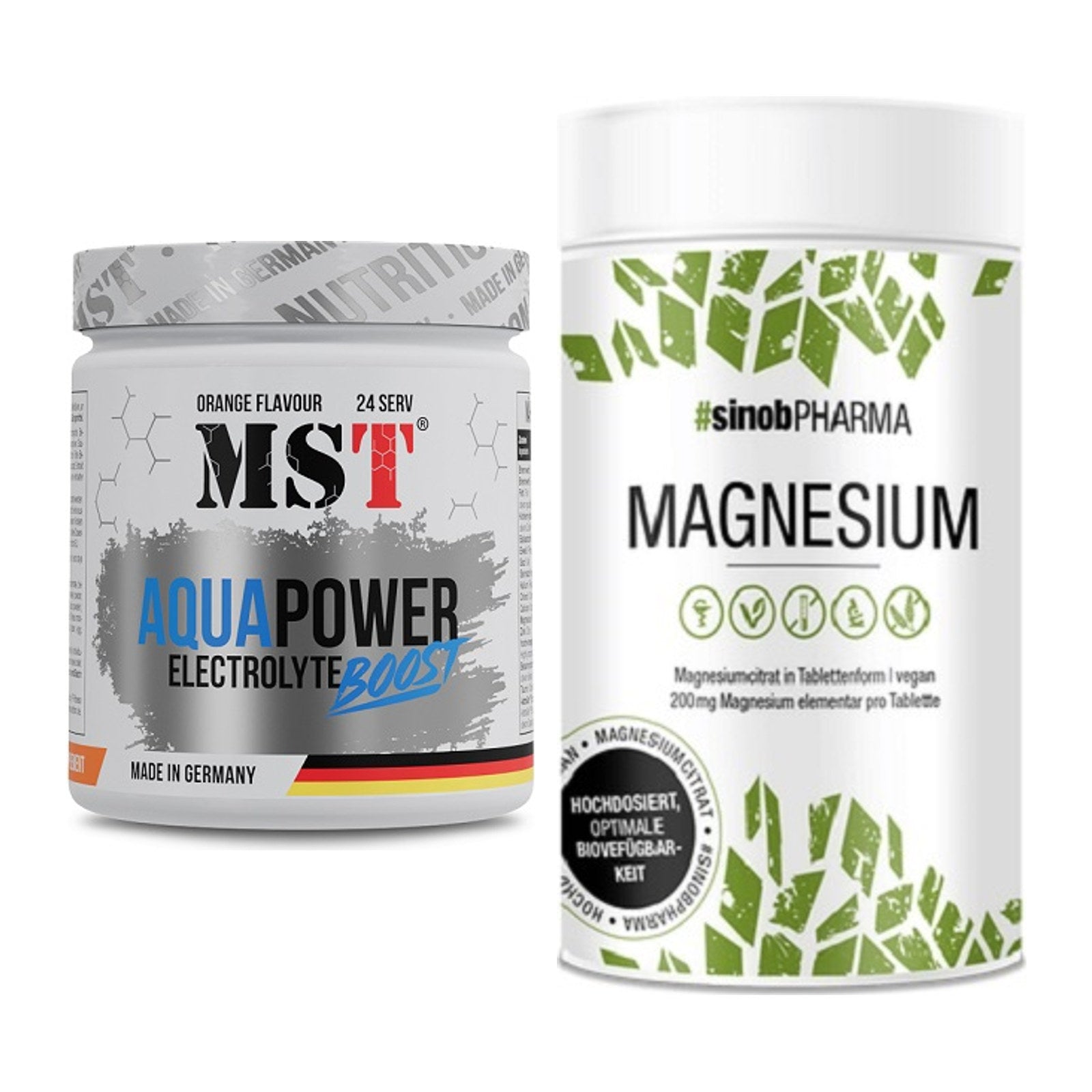 Hydrations-Set: MST Aqua Power + Sinob Magnesium Citrat – alle enthaltenen Artikel