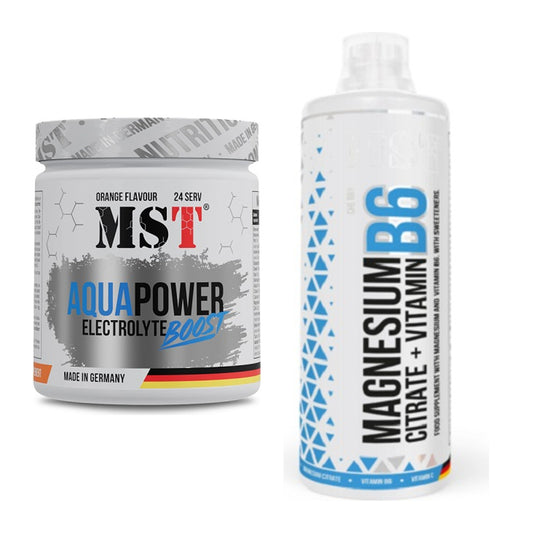 Hydrations-Set: MST Aqua Power Electrolyte Boost + MST Magnesium B6 – alle enthaltenen Artikel