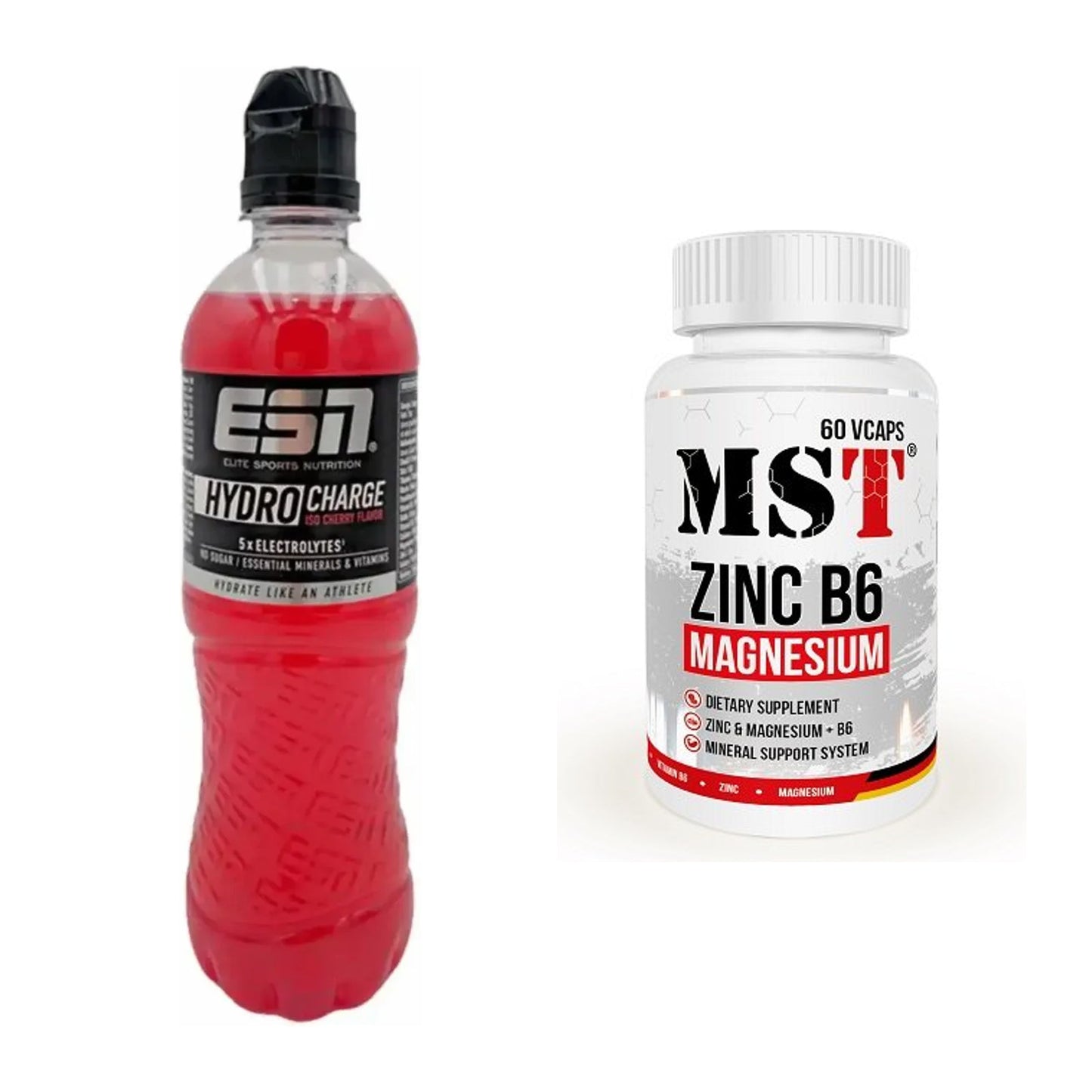 Hydrations-Set: ESN HydroCharge + MST Zinc + Magnesium + B6 – alle enthaltenen Artikel