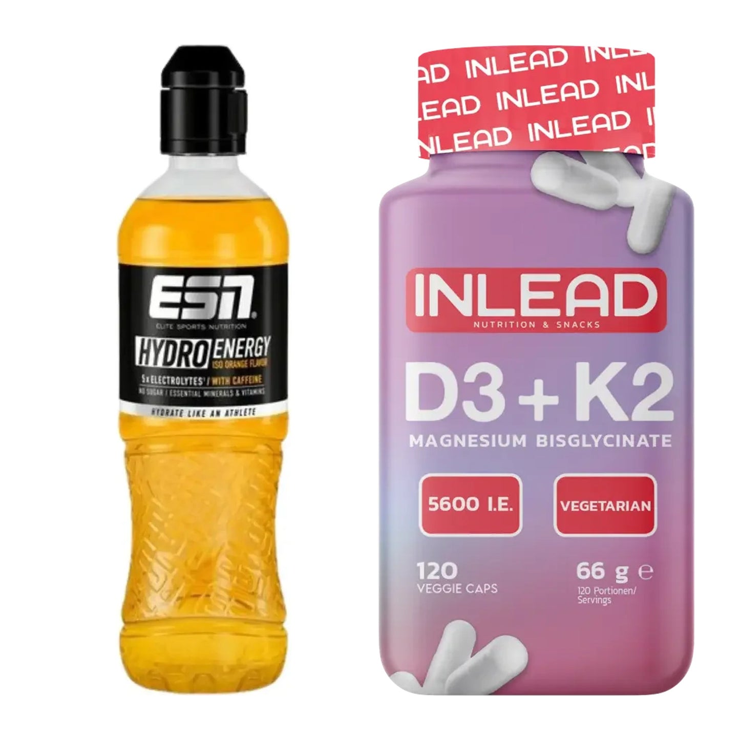 Hydrations-Set: ESN HydroEnergy + INLEAD Vitamin D3 + K2 – alle enthaltenen Artikel