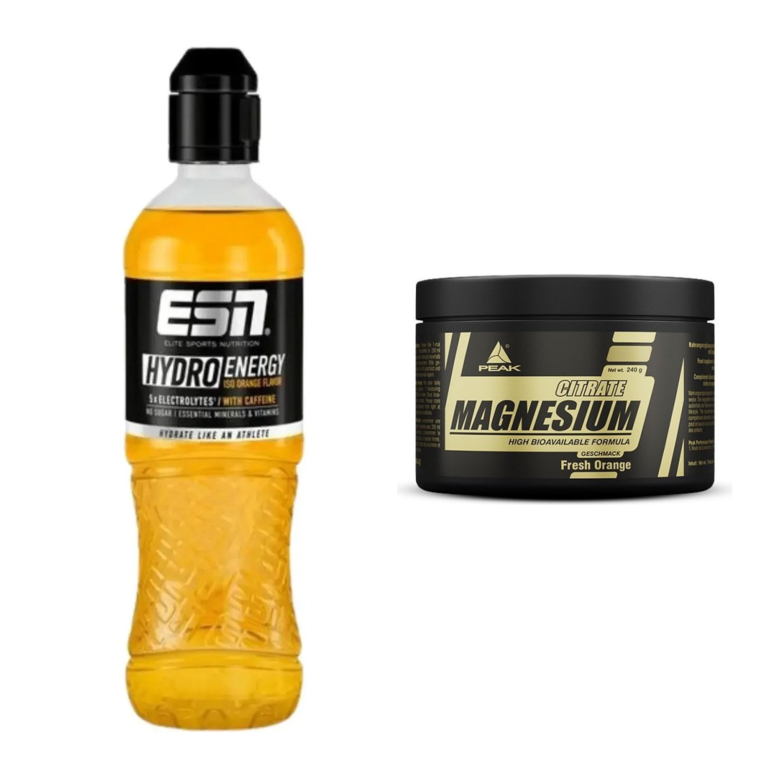 Hydrations-Set: ESN HydroEnergy (Elektrolyte) + Peak Magnesium Citrat – alle enthaltenen Artikel