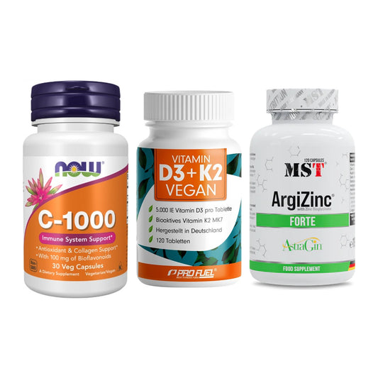 Immun-Set: Now Foods Vitamin + ProFuel Vitamin + MST ArgiZinc – alle enthaltenen Artikel