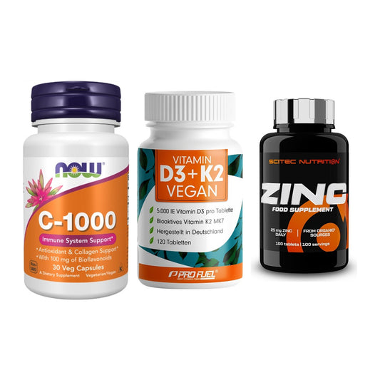 Immun-Set: Now Foods Vitamin + ProFuel Vitamin + Scitec Zinc – alle enthaltenen Artikel