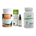 Immun-Set: ProFuel EISEN + Sinob Vitamin D3 + MST Healthy Zinc – alle enthaltenen Artikel